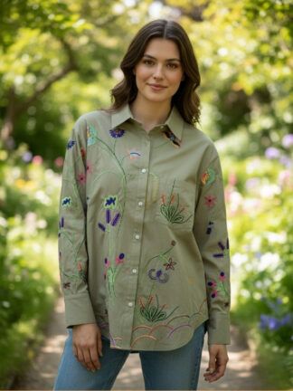 Sobrecamisa Bordada
